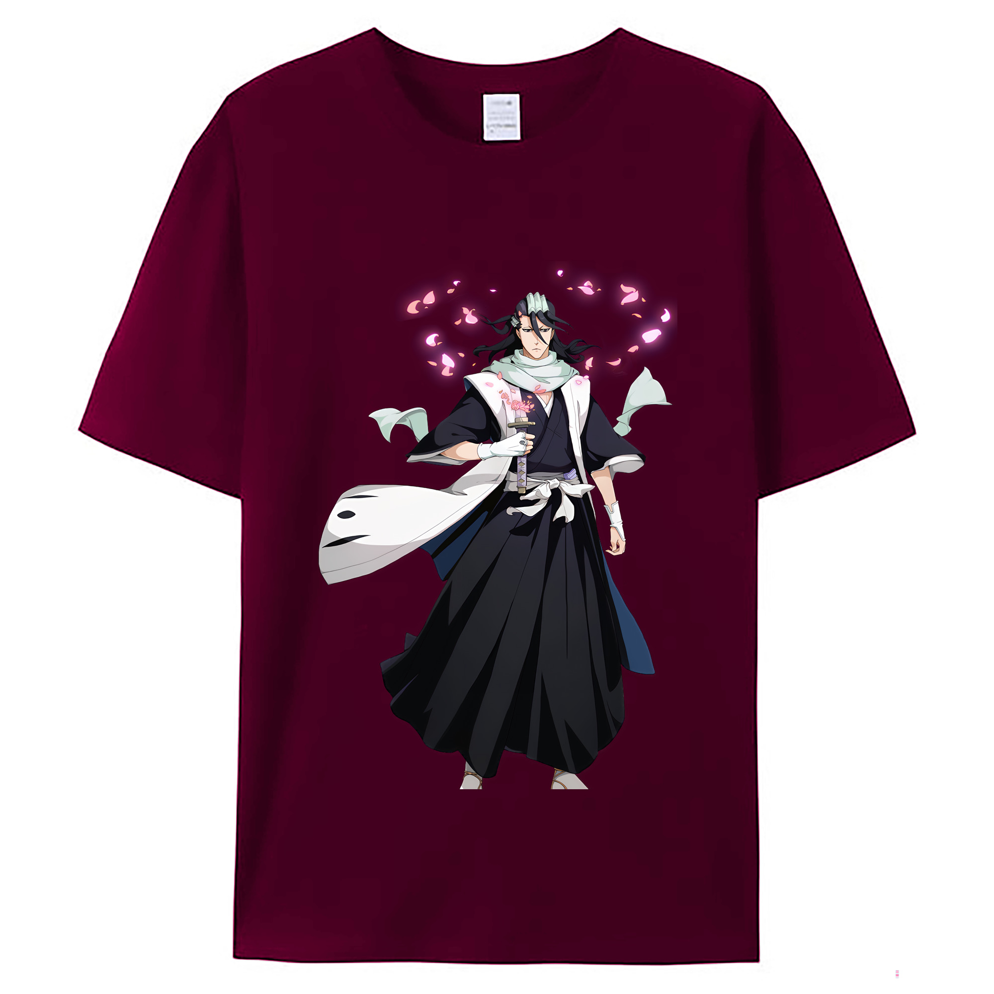 （画像用） ブリーチ くちき びゃくや BLEACH Kuchiki Byakuya レディースカジュアルプリントTシャツ（綿100％）